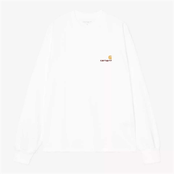Carhartt WIP W´ Amerikan Script l/s T-shirt White
